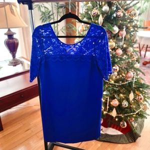 Size 10 royal blue formal dress- like new